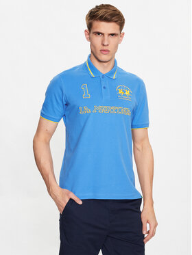 La Martina La Martina Poloshirt VMP306 PK001 Blau Regular Fit