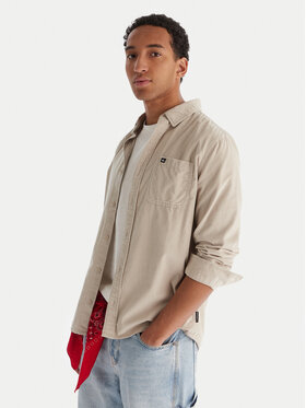 Quiksilver Quiksilver Košeľa Smoke Trail EQYWT04652 Béžová Regular Fit