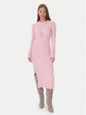 Patrizia Pepe Patrizia Pepe Плетена рокля 2A2996 K294 Розов Regular Fit