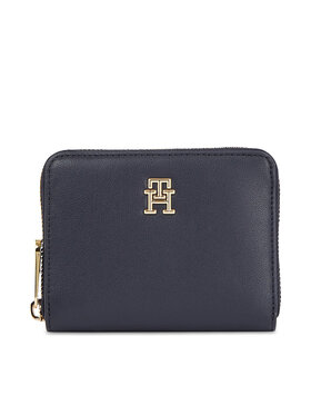 Tommy Hilfiger Tommy Hilfiger Portofel Mare de Damă Poppy Plus Med Za AW0AW15259 Bleumarin