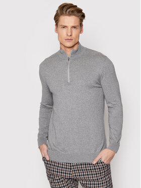 Selected Homme Selected Homme Megztinis Berg 16074687 Pilka Regular Fit