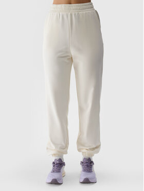 4F 4F Spodnie dresowe EASY WEAR Biały Regular Fit