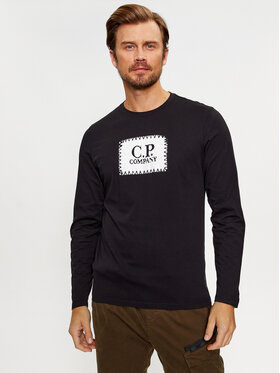 C.P. Company C.P. Company S dlhými rukávmi 15CMTS043A 005100W Čierna Regular Fit