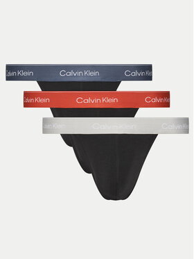 Calvin Klein Underwear Calvin Klein Underwear Sada 3 kusů string kalhotek LV00NB4386 Černá