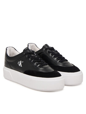 Calvin Klein Calvin Klein Сникърси Flatform Lace Up Tcap Lth-Su HW0HW03438 Черен