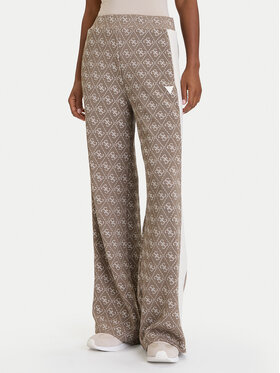 Guess Guess Spodnie dresowe V5BB15 K1990 Brązowy Relaxed Fit