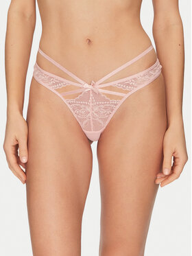 Hunkemöller Hunkemöller Sada 3 kusů string kalhotek 301423 Růžová
