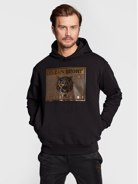 Plein Sport Plein Sport Mikina Tiger FABC MJB2761 SJY001N Černá Relaxed Fit