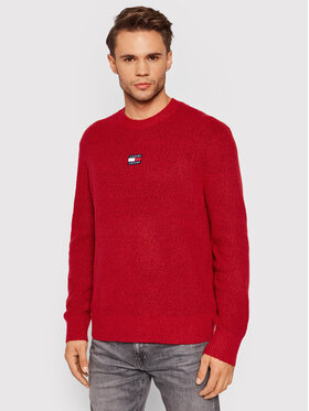 Tommy Jeans Tommy Jeans Maglione Solid Badge DM0DM11341 Rosso Relaxed Fit