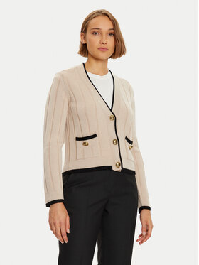 Luisa Spagnoli Luisa Spagnoli Cardigan Mozione 58437 Bej Regular Fit
