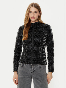 Guess Guess Пухено яке W5RL00 WGV30 Черен Regular Fit