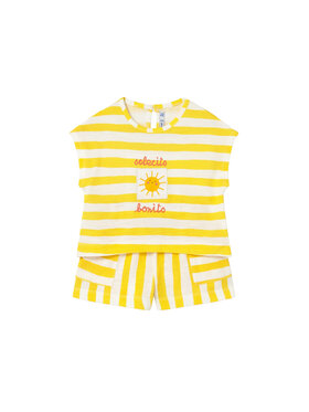 Mayoral Mayoral Set T-Shirt und Shorts 1208 Gelb Regular Fit