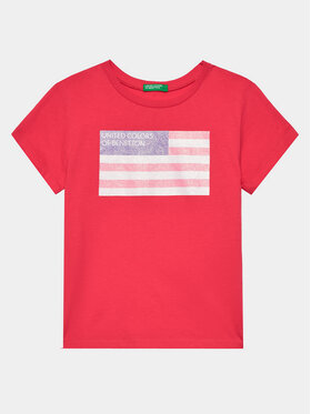 United Colors Of Benetton United Colors Of Benetton T-Shirt 3I1XC10H8 Rosa Regular Fit