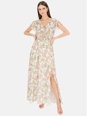 Potis & Verso Potis & Verso Sukienka wieczorowa Rosanna Biały Slim Fit