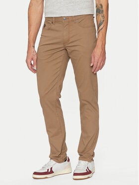 U.S. Polo Assn. U.S. Polo Assn. Pantaloni din material MUP3385 Bej Slim Fit