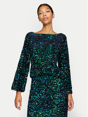 Vila Vila Bluzka Faith 14102266 Czarny Regular Fit