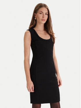 Simona Corsellini Simona Corsellini Koktel haljina A25CPAB01201 Crna Slim Fit