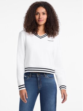 Guess Jeans Guess Jeans Bluza 176101 Biały Classic Fit