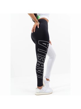 LaBellaMafia LaBellaMafia Legginsy LEGGING FLAG BLACK Czarny Basic Fit