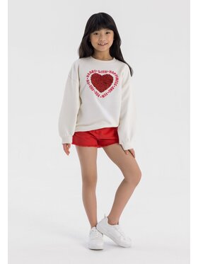 MINOTI MINOTI Bluza 22fleece1 Biały Regular Fit