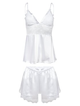 DKaren Lingerie DKaren Lingerie Komplet bielizny Harmonia Biały Classic Fit