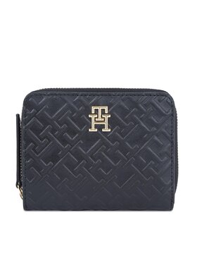 Tommy Hilfiger Tommy Hilfiger Portofel Mic de Damă Th Refined Med Za Mono AW0AW15755 Negru