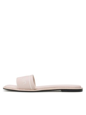 Calvin Klein Natikači Squared Flat Slide He HW0HW00817 Bež