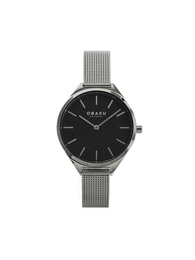 Obaku Obaku Zegarek Kaffe V257LHCNMC Srebrny