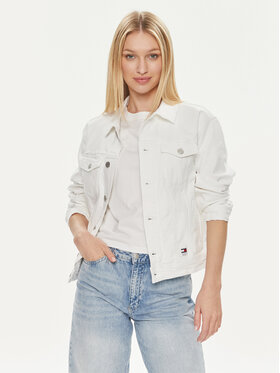 Tommy Jeans Tommy Jeans Džínsová bunda DW0DW17658 Biela Regular Fit