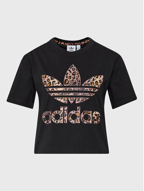 adidas adidas T-Shirt Logo HK5187 Czarny Regular Fit