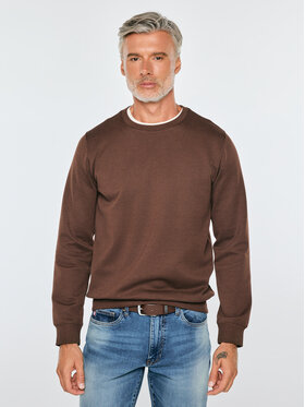 BIG STAR BIG STAR Bluza BREMEN Brązowy Basic Fit