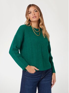 Guess Guess Sweter 170083 Zielony Classic Fit