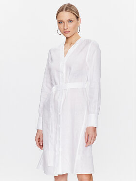 Calvin Klein Calvin Klein Košilové šaty K20K205245 Bílá Regular Fit