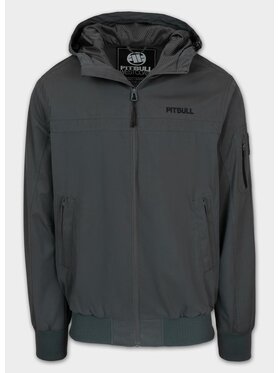 PITBULL PITBULL Kurtka przejściowa męska z kapturem Longwood 3XL Szary Regular Fit