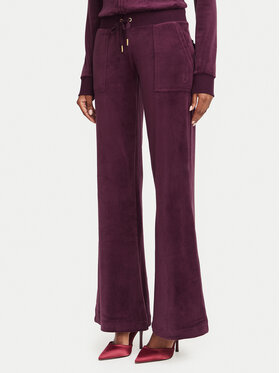 Juicy Couture Juicy Couture Spodnji del trenirke Layla JCSEBJ001G Bordo rdeča Regular Fit