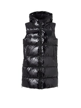 PINKO Pinko Kurtka zimowa GRAFFETTA GILET CRYSTAL NYLON CON PATCH LOGO Czarny Regular Fit
