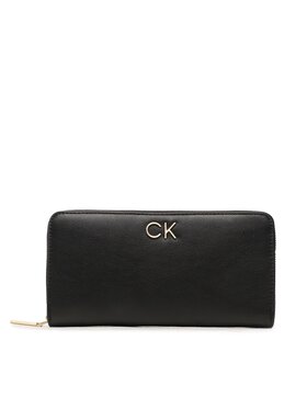 Calvin Klein Calvin Klein Duży Portfel Damski Re-Lock Z/A Wallet Lg Pbl K60K610967 Czarny