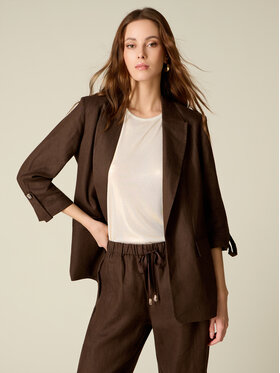 Oltre Oltre Giacca da abito R008R002482N022 Marrone Baggy Fit