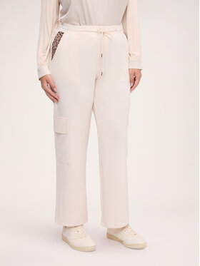 Fiorella Rubino Fiorella Rubino Pantaloni di tessuto P875L002487N0R2 Crema Regular Fit