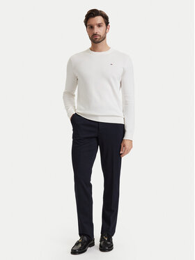 Tommy Hilfiger Tommy Hilfiger Medžiaginės kelnės Punto Milano MW0MW44869 Tamsiai mėlyna Straight Fit