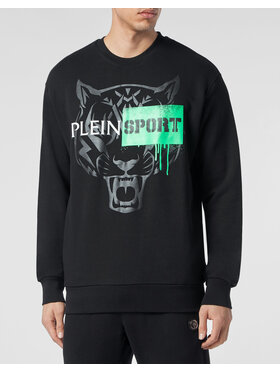 Plein Sport Plein Sport Bluza 14509 Czarny Regular Fit