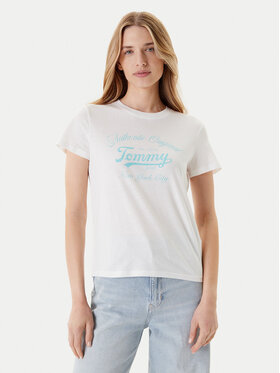 Tommy Jeans Tommy Jeans T-shirt Essential DW0DW21404 Bianco Regular Fit
