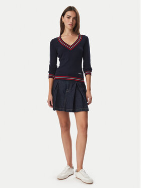 Guess Guess Sweter W6BR89 Z2276 Granatowy Regular Fit