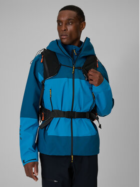 4F 4F Kurtka przeciwdeszczowa TREKKING Granatowy Regular Fit