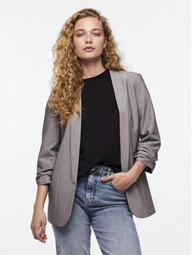 Pieces Pieces Сако Bosella 17090996 Сив Regular Fit