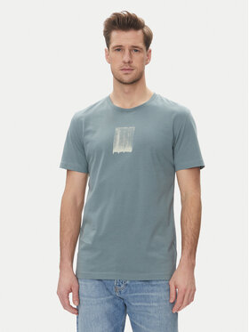 Calvin Klein Jeans Calvin Klein Jeans Tricou Brush Stroke J30J327522 Verde Regular Fit