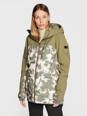 Roxy Roxy Slēpošanas jaka ERJTJ03377 Zaļš Regular Fit