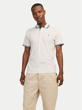 Jack&Jones Jack&Jones Polo Paulos 12136668 Beżowy Slim Fit