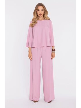 Made of Emotion Made of Emotion Pantaloni palazzo M906 Rosa chiaro Palazzo Fit