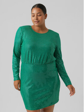 Vero Moda Curve Vero Moda Curve Abito da cocktail Kalla 1027822 Verde Regular Fit